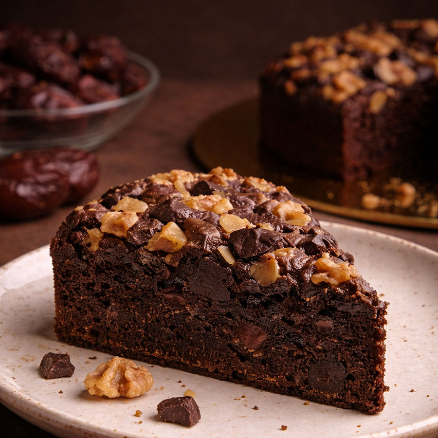 Healthy Cakes - Classic Chocolate Walnut Cake